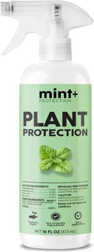Mint+ Plant Protection Spray, Insect & Pest Control for Indoor & Outdoor Plants, 16 oz